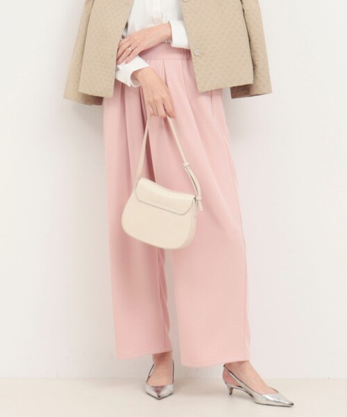 MICO COULIER（ミコクリエ）の「タックギャザーパンツ（その他パンツ・レディース・ネイビー/キナリ/ベビーピンク・38/36）」の3枚目の写真