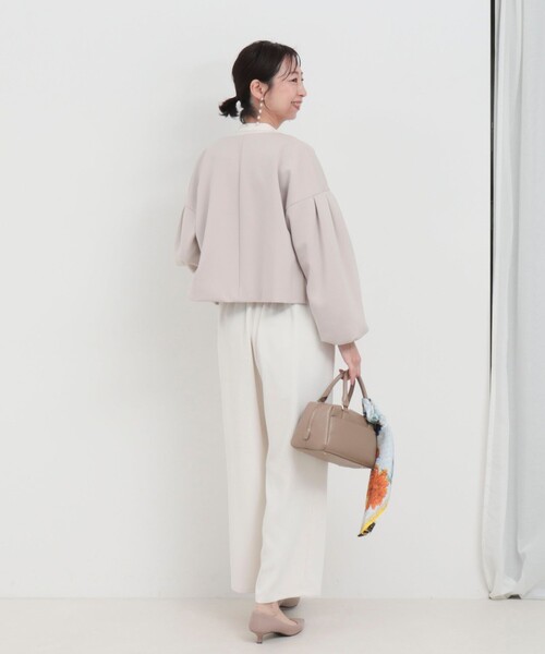 MICO COULIER（ミコクリエ）の「タックギャザーパンツ（その他パンツ・レディース・ネイビー/キナリ/ベビーピンク・38/36）」の10枚目の写真