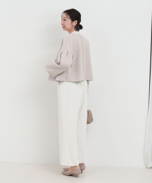 MICO COULIER（ミコクリエ）の「タックギャザーパンツ（その他パンツ・レディース・ネイビー/キナリ/ベビーピンク・38/36）」の11枚目の写真