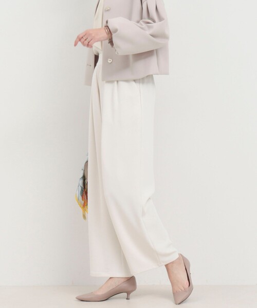 MICO COULIER（ミコクリエ）の「タックギャザーパンツ（その他パンツ・レディース・ネイビー/キナリ/ベビーピンク・38/36）」の12枚目の写真