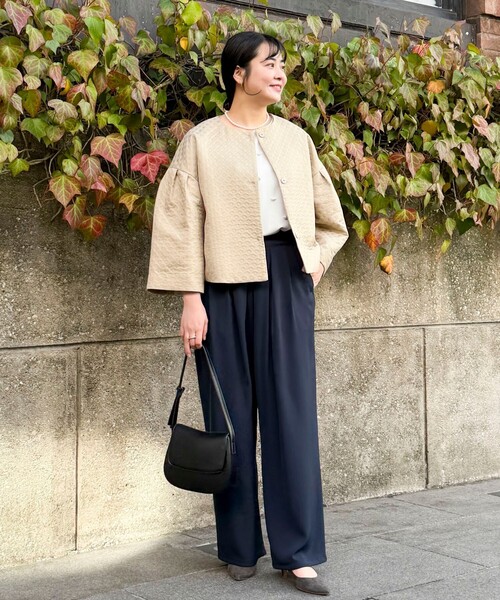 MICO COULIER（ミコクリエ）の「タックギャザーパンツ（その他パンツ・レディース・ネイビー/キナリ/ベビーピンク・38/36）」の15枚目の写真