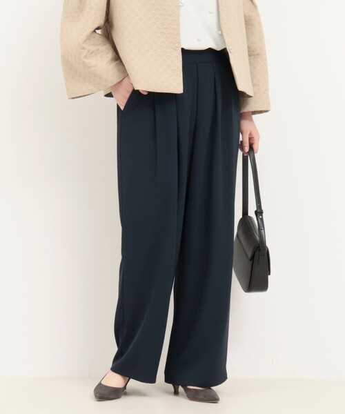 MICO COULIER（ミコクリエ）の「タックギャザーパンツ（その他パンツ・レディース・ネイビー/キナリ/ベビーピンク・38/36）」の17枚目の写真