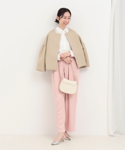 MICO COULIER（ミコクリエ）の「タックギャザーパンツ（その他パンツ・レディース・ネイビー/キナリ/ベビーピンク・38/36）」の22枚目の写真