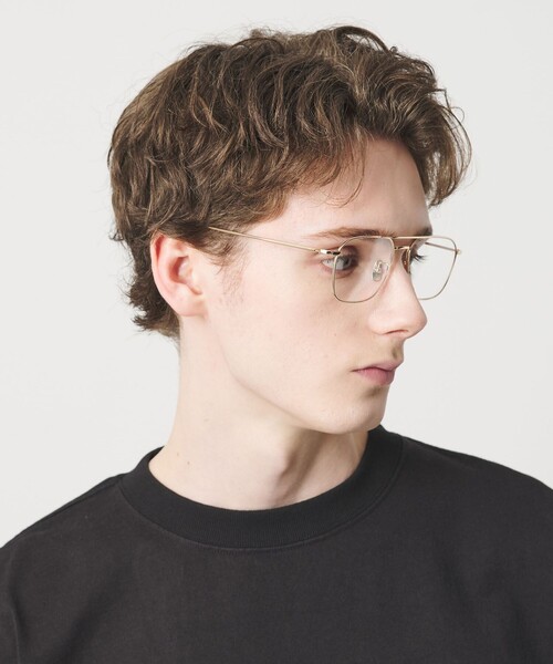 KANEKO OPTICAL（カネコオプティカル）の「【別注】＜KANEKO OPTICAL（金子眼鏡）＞Emery エメリー アイウェア（メガネ・メンズ・シルバー/ゴールド・FREE）」の3枚目の写真