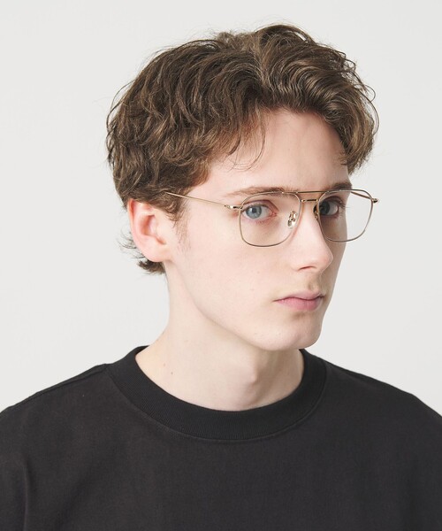 KANEKO OPTICAL（カネコオプティカル）の「【別注】＜KANEKO OPTICAL（金子眼鏡）＞Emery エメリー アイウェア（メガネ・メンズ・シルバー/ゴールド・FREE）」の4枚目の写真