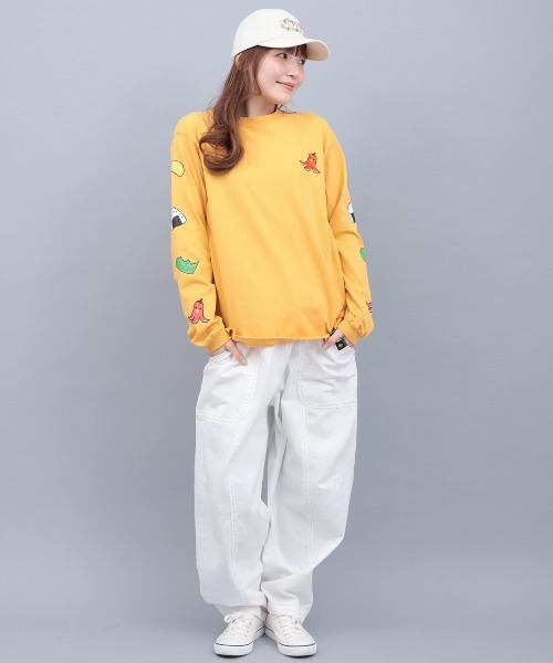 チチカカ（チチカカ）の「カラフルペイント風刺繍キャップ（キャップ・レディース・ホワイト/ブラック/モカ・FREE）」の4枚目の写真