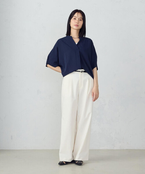 COMME CA MODELS(コムサモデルズ)の「【美しいベーシックパンツ】裏メッシュ チノパンツ(チノパンツ・レディース・グレイッシュベージュ/ブラック/ホワイト/ベージュ・X-LARGE/LARGE/MEDIUM/SMALL/X-SMALL)」の18枚目の写真