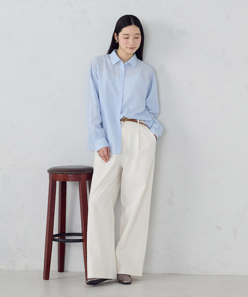 COMME CA MODELS(コムサモデルズ)の「【美しいベーシックパンツ】裏メッシュ チノパンツ(チノパンツ・レディース・グレイッシュベージュ/ブラック/ホワイト/ベージュ・X-LARGE/LARGE/MEDIUM/SMALL/X-SMALL)」の19枚目の写真
