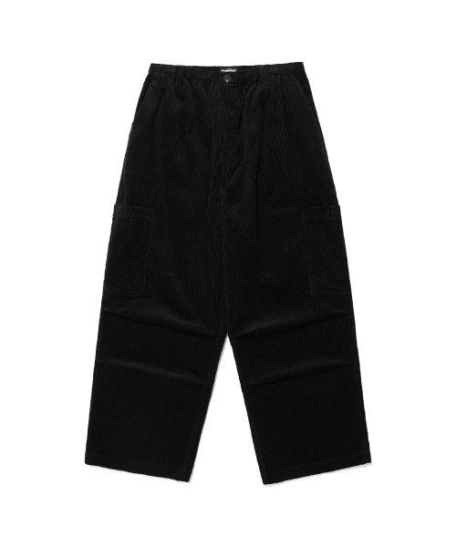 NICE GHOST CLUB(ナイスゴーストクラブ)の「CORDUROY PARACHUTE PANTS_BLACK(NG2EFUPA13A)(その他パンツ・レディース・ブラック・M/S/L)」の1枚目の写真