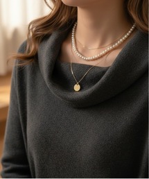 M2SUQARED（エムツースクエア）の「【M2SUQARED/エムツースクエア】3mm・4mm ニュアンスパールネックレス/デザインミニパールネックレス（ネックレス）」