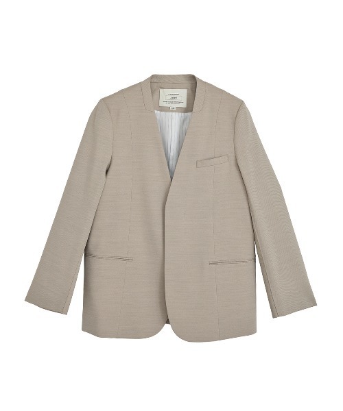 DRY TWILL COLLARLESS JACKET（テーラードジャケット）｜Ameri（アメリ