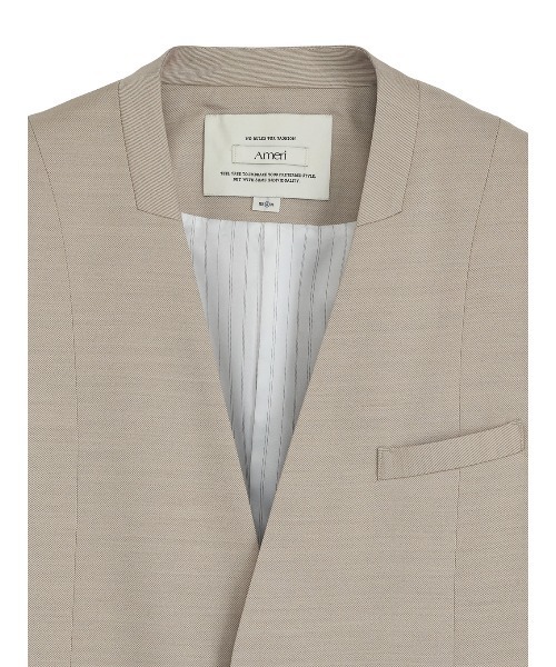 AMERI テーラードジャケット グレイッシュベージュ Ameri（アメリ）の「3WAY CONSTRUCTION JACKET（テーラードジャケット