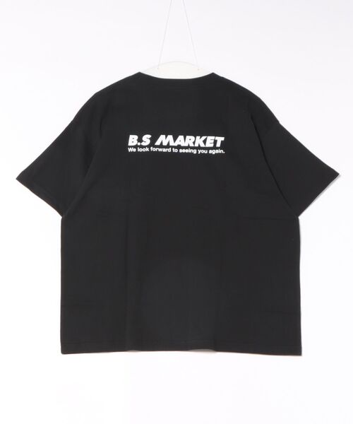 BOOSTOCK(ブーストック)の「ブーストック B/S MARKET Tシャツ(Tシャツ/カットソー・レディース・ホワイト/ブラック・XXXL/F)」の3枚目の写真