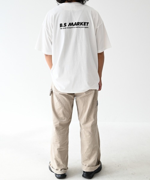 BOOSTOCK(ブーストック)の「ブーストック B/S MARKET Tシャツ(Tシャツ/カットソー・レディース・ホワイト/ブラック・XXXL/F)」の8枚目の写真