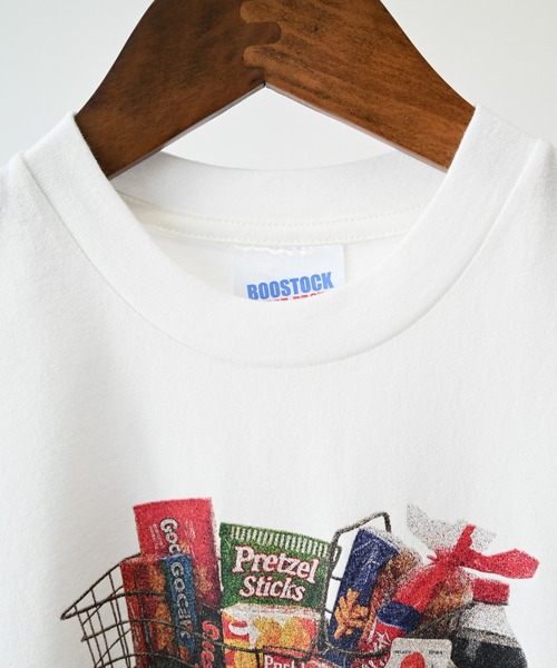 BOOSTOCK(ブーストック)の「ブーストック B/S MARKET Tシャツ(Tシャツ/カットソー・レディース・ホワイト/ブラック・XXXL/F)」の6枚目の写真