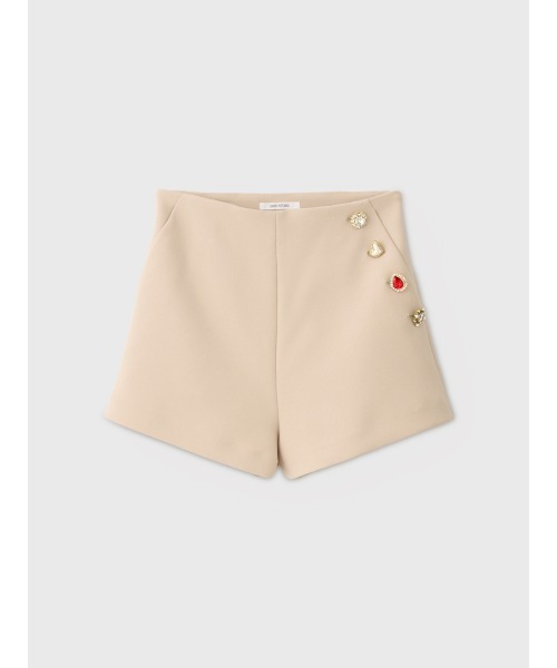 EIMY ISTOIRE(エイミーイストワール)の「HEART SHORT PANTS(その他パンツ・レディース・ライトベージュ/ブラック/オフホワイト・38/36)」の8枚目の写真