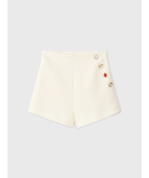EIMY ISTOIRE(エイミーイストワール)の「HEART SHORT PANTS(その他パンツ・レディース・ライトベージュ/ブラック/オフホワイト・38/36)」の10枚目の写真