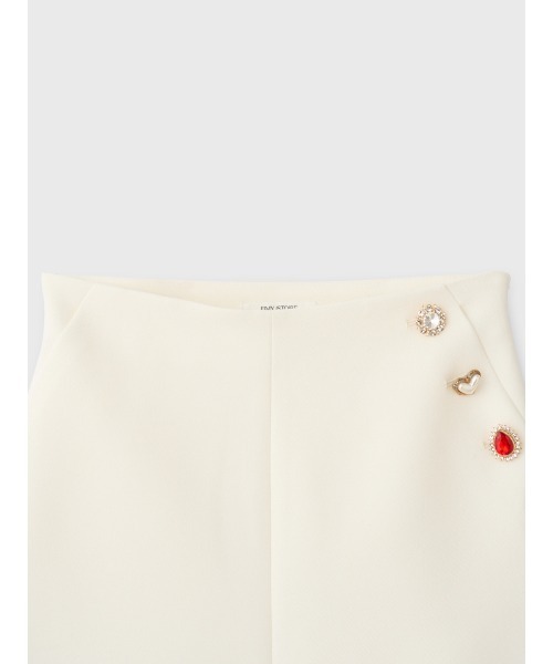 EIMY ISTOIRE(エイミーイストワール)の「HEART SHORT PANTS(その他パンツ・レディース・ライトベージュ/ブラック/オフホワイト・38/36)」の12枚目の写真