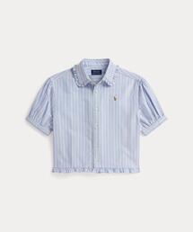 POLO RALPH LAUREN CHILDRENSWEAR | ストライプド コットン オックスフォード ボクシー シャツ(シャツ/ブラウス)