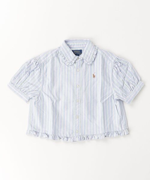 POLO RALPH LAUREN CHILDRENSWEAR（ポロ ラルフ ローレン チルドレンズウェア）の「ストライプド コットン オックスフォード ボクシー シャツ（シャツ/ブラウス・キッズ・マルチ・14/10/16）」の3枚目の写真