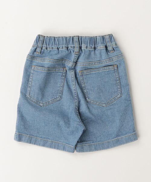 A BATHING APE(アベイシングエイプ)の「BABY MILO 10 OZ DENIM SHORTS(デニムパンツ・キッズ・ライトインディゴブルー・100/110/140)」の4枚目の写真
