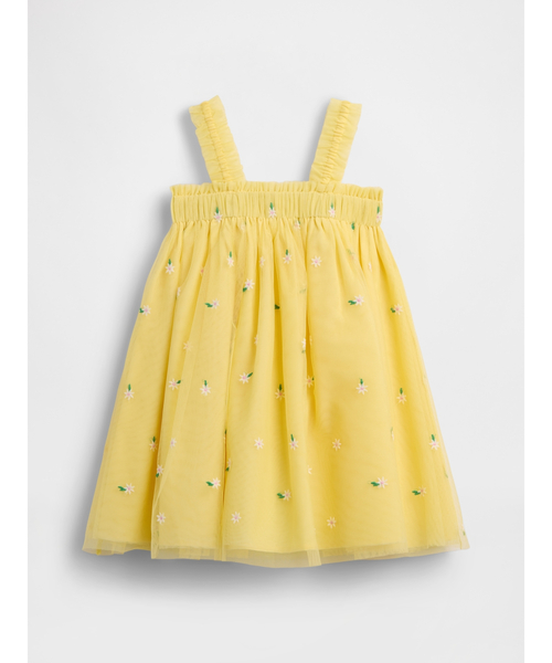 GAP(ギャップ)の「刺しゅう デイジー チュールワンピース (幼児・ベビー)(ワンピース・キッズ・イエロー・70cm/80cm/90cm/95cm/100cm/105cm/110cm)」の2枚目の写真