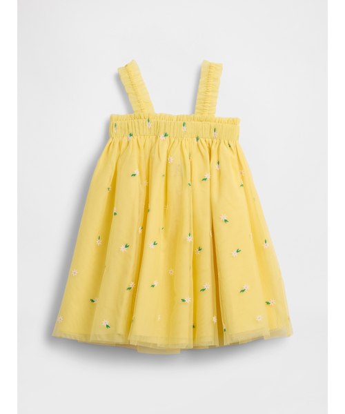 GAP(ギャップ)の「刺しゅう デイジー チュールワンピース (幼児・ベビー)(ワンピース・キッズ・イエロー・70cm/80cm/90cm/95cm/100cm/105cm/110cm)」の3枚目の写真