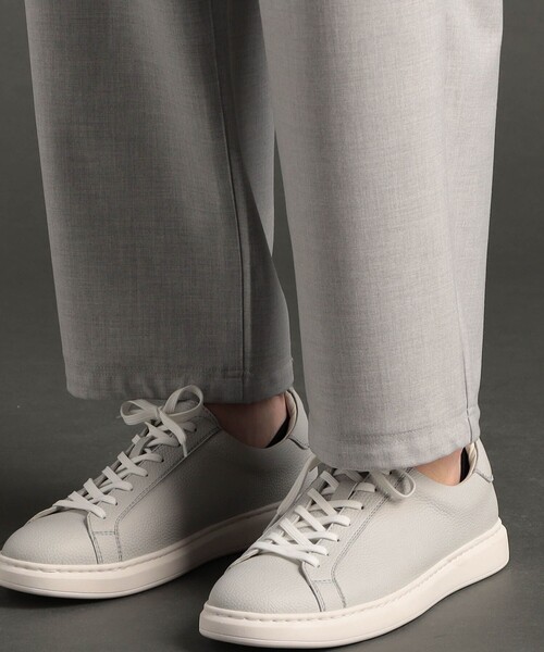 MONSIEUR NICOLE（ムッシュニコル）の「メランジストレッチ ワイドトラックパンツ（その他パンツ・メンズ・ライトグレー/ブラック・L/M/XL）」の6枚目の写真