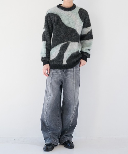 SHAREEF（シャリーフ）の「【SHAREEF】デニムパンツ（デニムパンツ・メンズ・ブラック/インディゴブルー・1/2）」の11枚目の写真