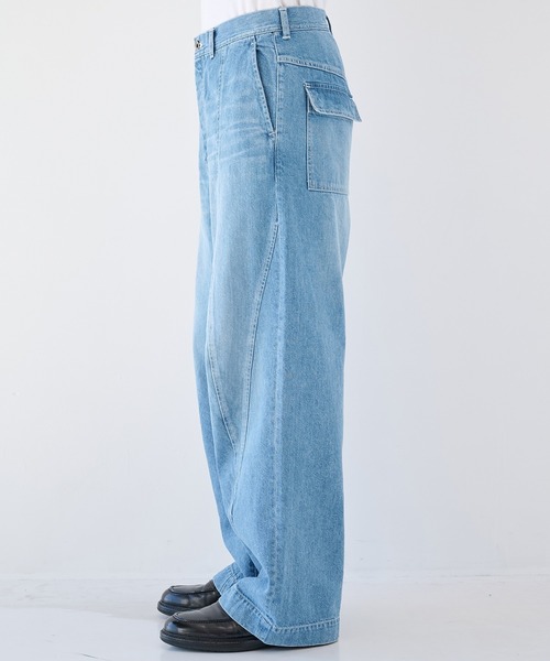 SHAREEF（シャリーフ）の「【SHAREEF】デニムパンツ（デニムパンツ・メンズ・ブラック/インディゴブルー・1/2）」の12枚目の写真