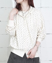 JEMORGAN（ジェーイーモーガン）の「"04"≪JEMORGAN≫ワッフル 花柄 ジップパーカー（パーカー）」