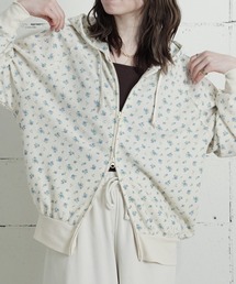 JEMORGAN（ジェーイーモーガン）の「"04"≪JEMORGAN≫ワッフル 花柄 ジップパーカー（パーカー）」