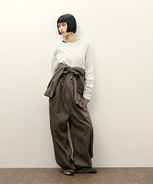 Le Minor（ルミノア）の「【Le Minor for ADAM ET ROPE'】別注 COMBINAISON AR（サロペット/オーバーオール・レディース・ネイビー/ブラウン・FREE）」の5枚目の写真