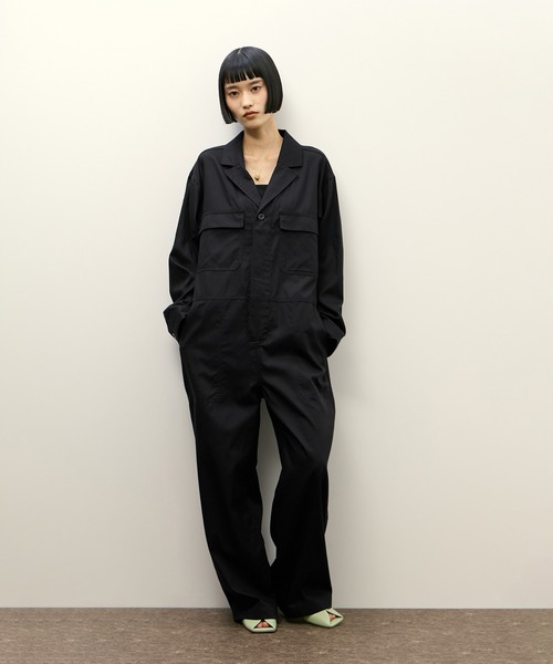 Le Minor（ルミノア）の「【Le Minor for ADAM ET ROPE'】別注 COMBINAISON AR（サロペット/オーバーオール・レディース・ネイビー/ブラウン・FREE）」の6枚目の写真