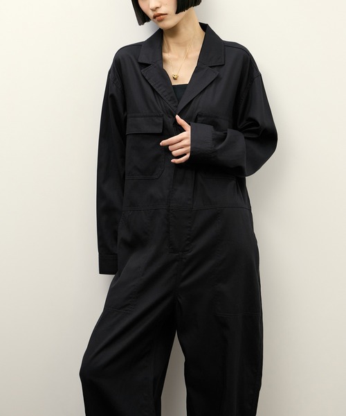 Le Minor（ルミノア）の「【Le Minor for ADAM ET ROPE'】別注 COMBINAISON AR（サロペット/オーバーオール・レディース・ネイビー/ブラウン・FREE）」の13枚目の写真