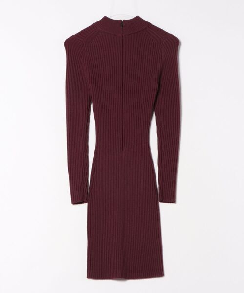 MICHAEL KORS(マイケルコース)の「リブストレッチ ウール モックネック ドレス(ワンピース・レディース・レッド系・S/XS/XXS)」の2枚目の写真