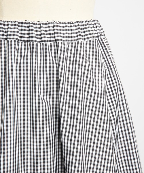 gomme(ゴム)の「ミックススカート(スカート・レディース・ブラック/ホワイト×ブラック・MEDIUM)」の20枚目の写真