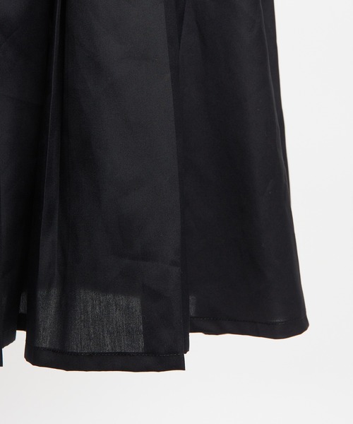 gomme(ゴム)の「ミックススカート(スカート・レディース・ブラック/ホワイト×ブラック・MEDIUM)」の3枚目の写真