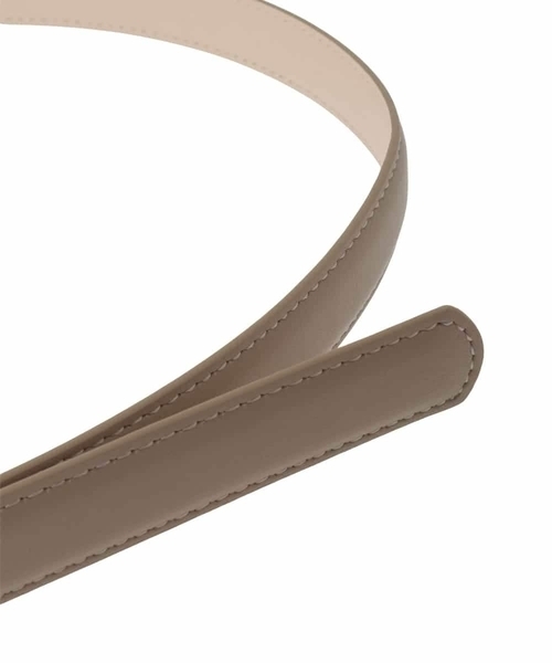 MK MICHEL KLEIN(エムケーミッシェルクラン)の「馬蹄バックルベルト(ベルト・レディース・ベージュ/ブラック・38)」の6枚目の写真