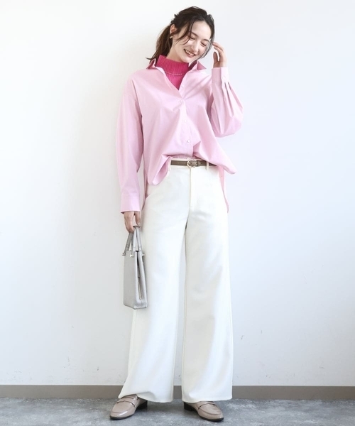 MK MICHEL KLEIN(エムケーミッシェルクラン)の「馬蹄バックルベルト(ベルト・レディース・ベージュ/ブラック・38)」の9枚目の写真