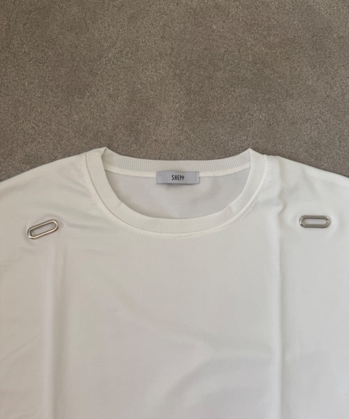 SHEPP(シープ)の「ドローコード付きノースリーブTシャツ(Tシャツ/カットソー・メンズ・ブラック/レッド/ホワイト・M)」の11枚目の写真