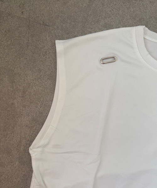 SHEPP(シープ)の「ドローコード付きノースリーブTシャツ(Tシャツ/カットソー・メンズ・ブラック/レッド/ホワイト・M)」の13枚目の写真