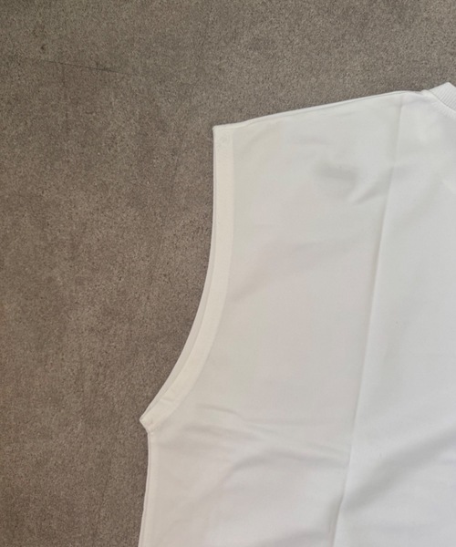 SHEPP(シープ)の「ドローコード付きノースリーブTシャツ(Tシャツ/カットソー・メンズ・ブラック/レッド/ホワイト・M)」の17枚目の写真