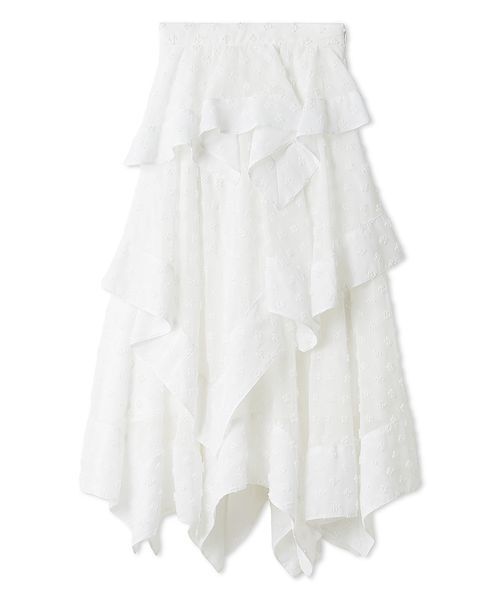 SNIDEL（スナイデル）の「イレヘムティアードスカート（スカート・レディース・その他/ホワイト・1/0）」の2枚目の写真