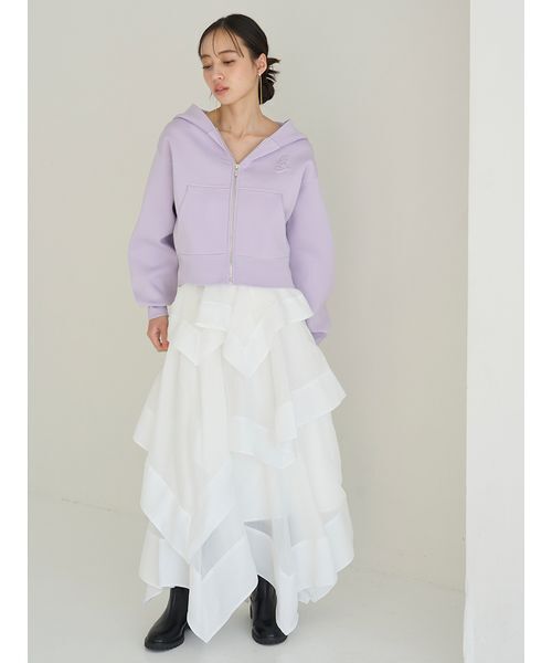 SNIDEL（スナイデル）の「イレヘムティアードスカート（スカート・レディース・その他/ホワイト・1/0）」の5枚目の写真