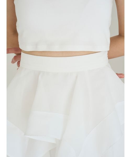 SNIDEL（スナイデル）の「イレヘムティアードスカート（スカート・レディース・その他/ホワイト・1/0）」の11枚目の写真