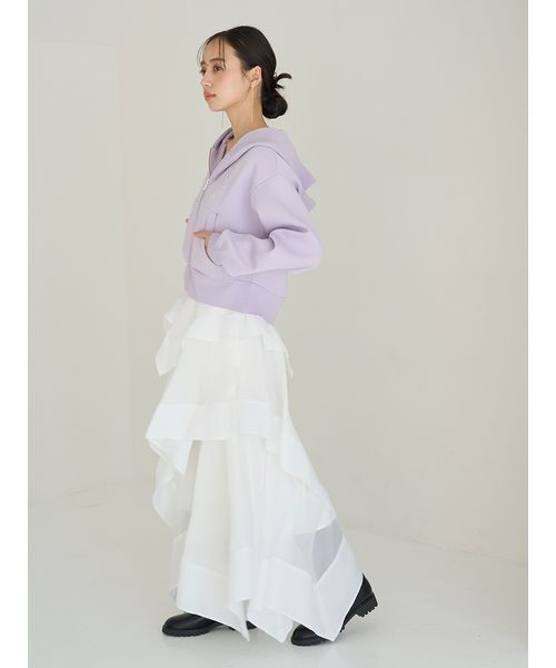 SNIDEL（スナイデル）の「イレヘムティアードスカート（スカート・レディース・その他/ホワイト・1/0）」の3枚目の写真