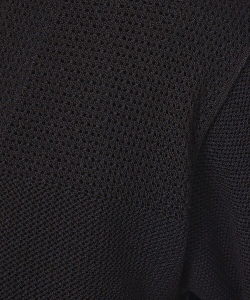 ABAHOUSE（アバハウス）の「2トーン シアーメッシュ 1ボタン カーディガン（カーディガン/ボレロ・メンズ・ブルー系その他/ベージュ/ブラック・48/46/44）」の14枚目の写真