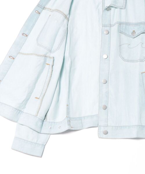 BILLABONG(ビラボン)の「BILLABONG ウィメンズ TENCEL DENIM JACKET ジャケット 【2026年春夏モデル】(デニムジャケット・レディース・ブラック×ブルー・LARGE/MEDIUM)」の3枚目の写真