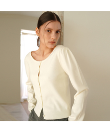 PUFF SLEEVE CARDIGAN / 3COLOR